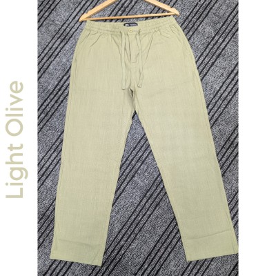 Remi Cotton LOOSE PANT [LIGHT OLIVE]