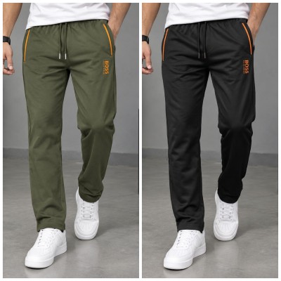 HUGO BOSS FORMAL TROUSER 2PCS COMBO [BLACK & OLIVE]