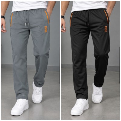 HUGO BOSS FORMAL TROUSER 2PCS COMBO [BLACK & GREY]