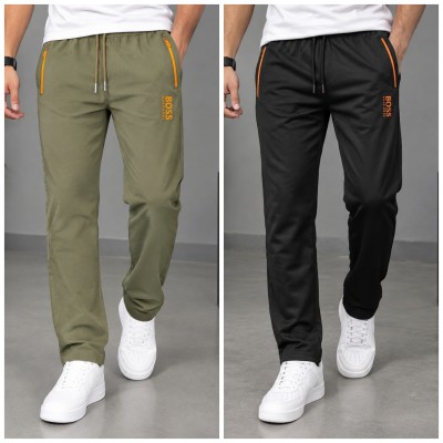 HUGO BOSS FORMAL TROUSER 2PCS COMBO [KHAKEE & BLACK]