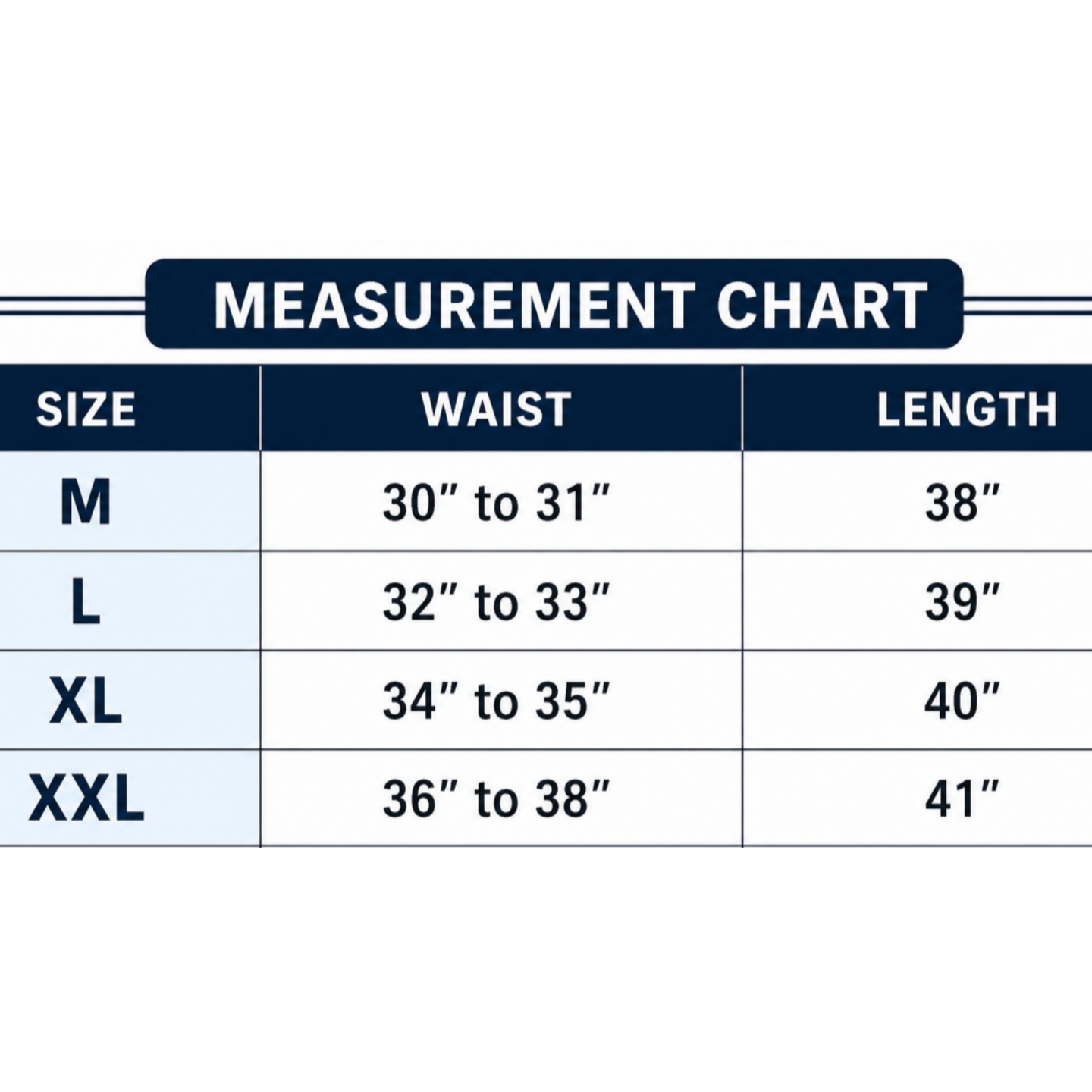 Size chart for G-STAR Trouser (Olive)